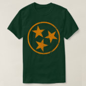 Tennessee Flag Grunge Distress Graphic T-shirt (Design voorkant)
