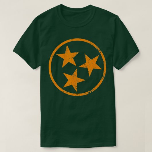 Tennessee Flag  Grunge Distress Graphic T-shirt (Design voorkant)