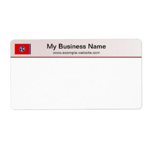 Tennessee Flag Header Verzendlabel