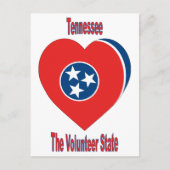 Tennessee Flag Heart Briefkaart (Voorkant)