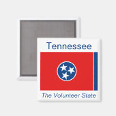 Tennessee Flag Magnet (Voorkant / Achterkant)
