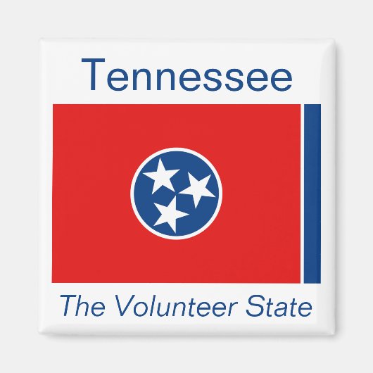 Tennessee Flag Magnet (Voorkant)