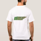 Tennessee Flag Map City T-Shirt (Achterkant)