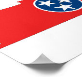 Tennessee Flag Map Poster (Hoek)
