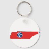 Tennessee Flag Map Sleutelhanger (Voorkant)