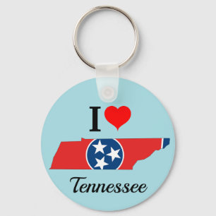 Tennessee Flag Map Sleutelhanger