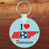 Tennessee Flag Map Sleutelhanger (Voorkant)