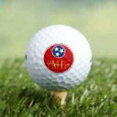 Tennessee Flag Monogrammed Golf Balls / VS Golfballen (Insitu Shirt)