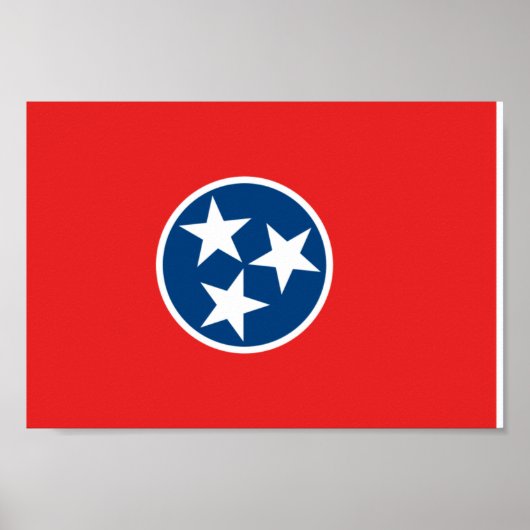 Tennessee Flag Poster (Voorkant)