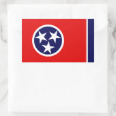 Tennessee Flag Rechthoekige Sticker (Tas)