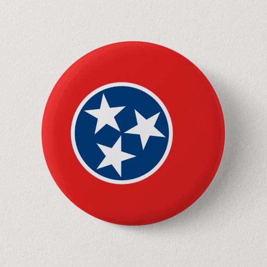 Tennessee Flag Ronde Button 5,7 Cm (Voorkant)