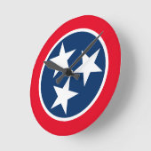 Tennessee Flag Ronde Klok (Hoek)