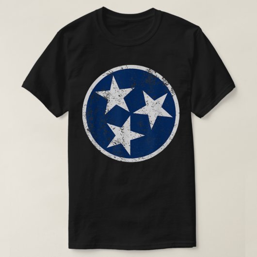 Tennessee Flag Star Logo Volunter State Nashville T-shirt (Design voorkant)