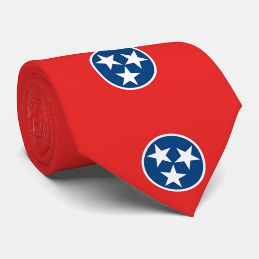 Tennessee Flag Stropdas (Opgerold)