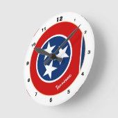 Tennessee Flag & Tennessee mode /design USA Ronde Klok (Hoek)