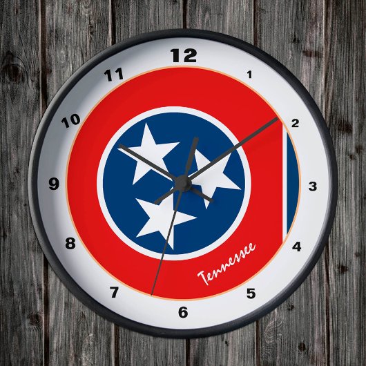 Tennessee Flag & Tennessee mode /design USA Ronde Klok