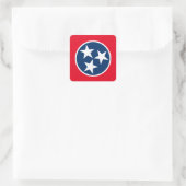 Tennessee Flag Vierkante Sticker (Tas)