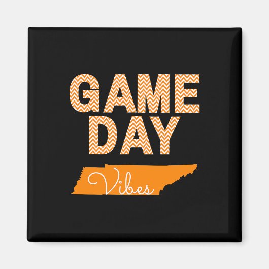 Tennessee Football Game Day Vibes Herfst Tailgate Magneet (Voorkant)