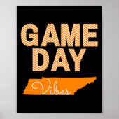 Tennessee Football Game Day Vibes Herfst Tailgate Poster (Voorkant)
