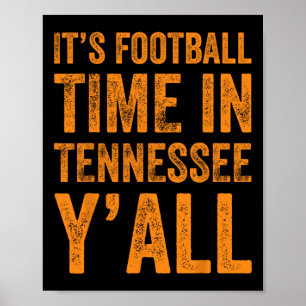 Tennessee Football Het is Football tijd in Tenness Poster