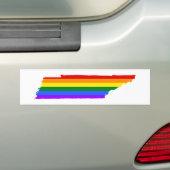 Tennessee Gay Pride Bumpersticker (Op auto)