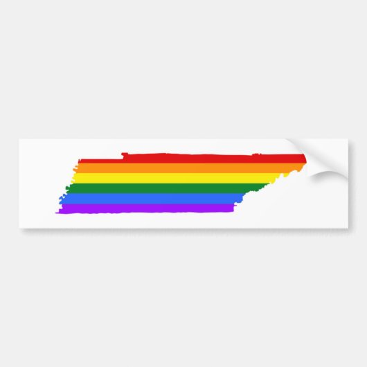 Tennessee Gay Pride Bumpersticker (Voorkant)