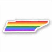 Tennessee Gay Pride Sticker (Voorkant)