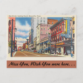 Tennessee, Gay Street, Knoxville Briefkaart