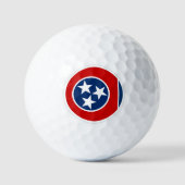 Tennessee Golf Balls, staatsvlag/patriotten Golfballen (Voorkant)