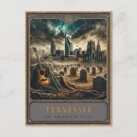 Tennessee | Gotische kunst Briefkaart (Voorkant)