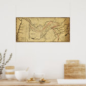 Tennessee GovernmentPanoramic MapTennessee Poster (Keuken)