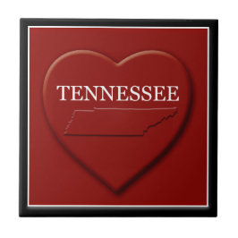 Tennessee Heart Map Home Decor Tile Tegeltje
