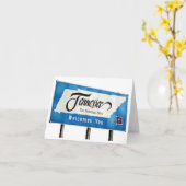 Tennessee heet u welkom Highway Sign Wenskaart Kaart (Gele Bloem)