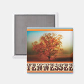 Tennessee Herfst Tree Scene Magneet (Voorkant / Achterkant)