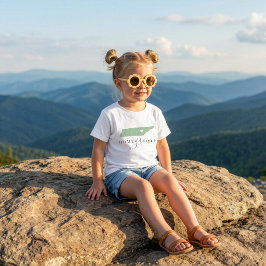 Tennessee Home Grown | Staatkaart met bewerkbare k