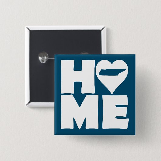 Tennessee Home Heart State Button Badge Pin (Voorkant /achterkant)