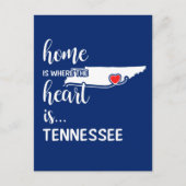 Tennessee home is waar het hart ligt briefkaart (Voorkant)