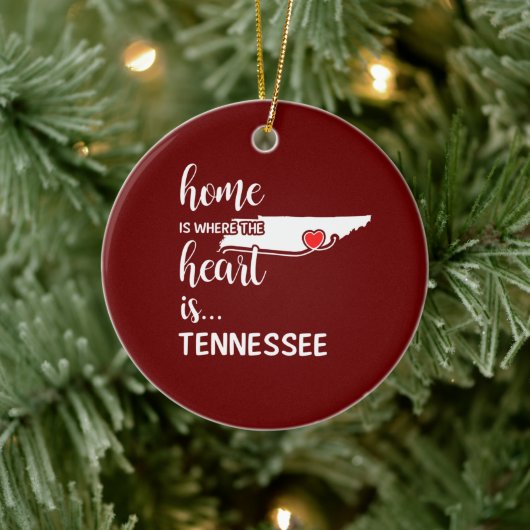 Tennessee home is waar het hart ligt keramisch ornament (Boom)