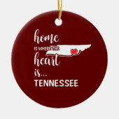 Tennessee home is waar het hart ligt keramisch ornament (Voorkant)