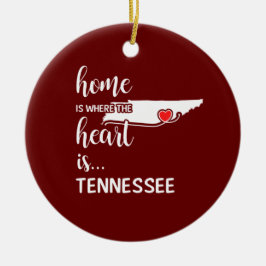 Tennessee home is waar het hart ligt keramisch ornament