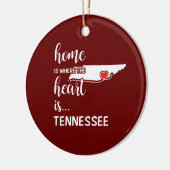 Tennessee home is waar het hart ligt keramisch ornament (Links)