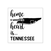 Tennessee home is waar het hart ligt rubberstempel (Afrduk)