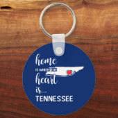 Tennessee home is waar het hart ligt sleutelhanger (Voorkant)