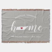 Tennessee Home Staat Gepersonaliseerd Deken (Voorkant)
