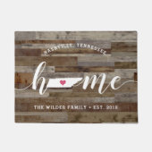 Tennessee Home State Personalized Wood Kijk uit Deurmat (Voorkant)