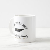 Tennessee Home Sweet Home Familie Monogram Mok (Voorkant links)