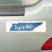 Tennessee Home Wood Grain Bumpersticker (Op auto)
