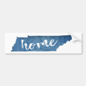 Tennessee Home Wood Grain Bumpersticker (Voorkant)