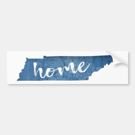 Tennessee Home Wood Grain Bumpersticker (Voorkant)