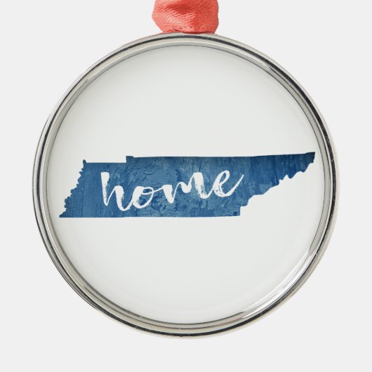 Tennessee Home Wood Grain Metalen Ornament (Voorkant)